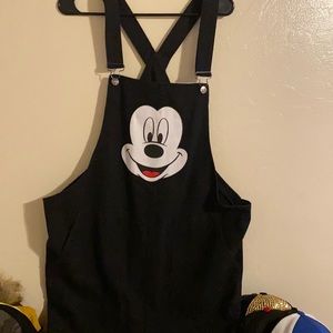 Black Disney forever 21 overall Jean dress